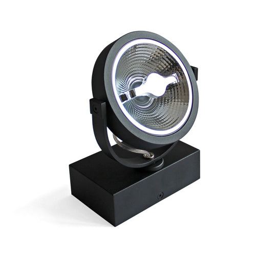 Nadgradna crna AR111 dimm to warm svjetiljka 15W, 2200-2800K image 1