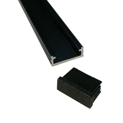 MX-SO02B nadgradni crni plitki aluminijski profil image 2