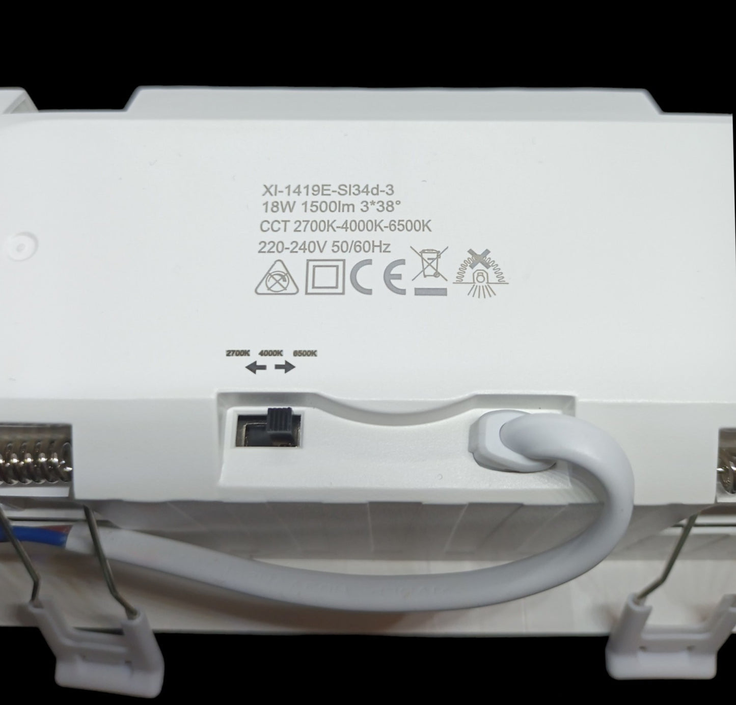 Ugradna izvlačna stropna LED svjetiljka 3x6W, 2700K-4000K-6500K image 2