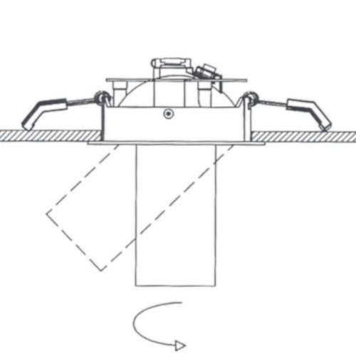 MX-LBE-9851C ugradna stropna LED svjetiljka 13W, 2700K image 3