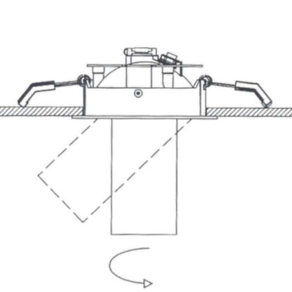 MX-LBE-9851C ugradna stropna LED svjetiljka 13W, 2700K image 3