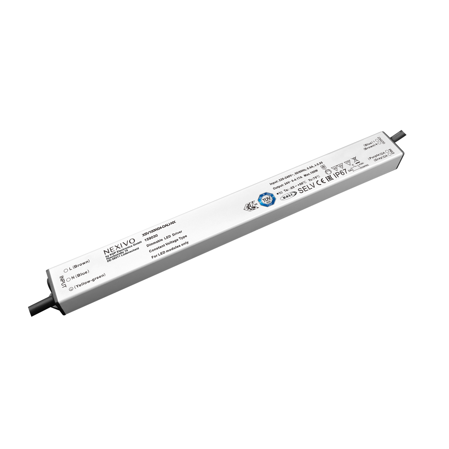 Dimmabilno DALI napajanje za LED trake u IP67 zaštiti - 100W