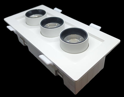 Ugradna izvlačna stropna LED svjetiljka 3x6W, 2700K-4000K-6500K image 0