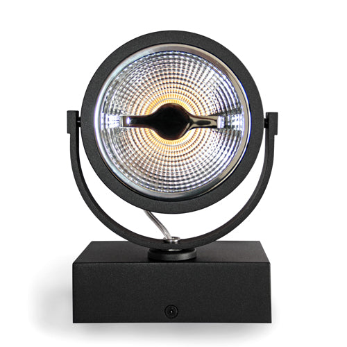 Nadgradna crna AR111 dimm to warm svjetiljka 15W, 2200-2800K image 0